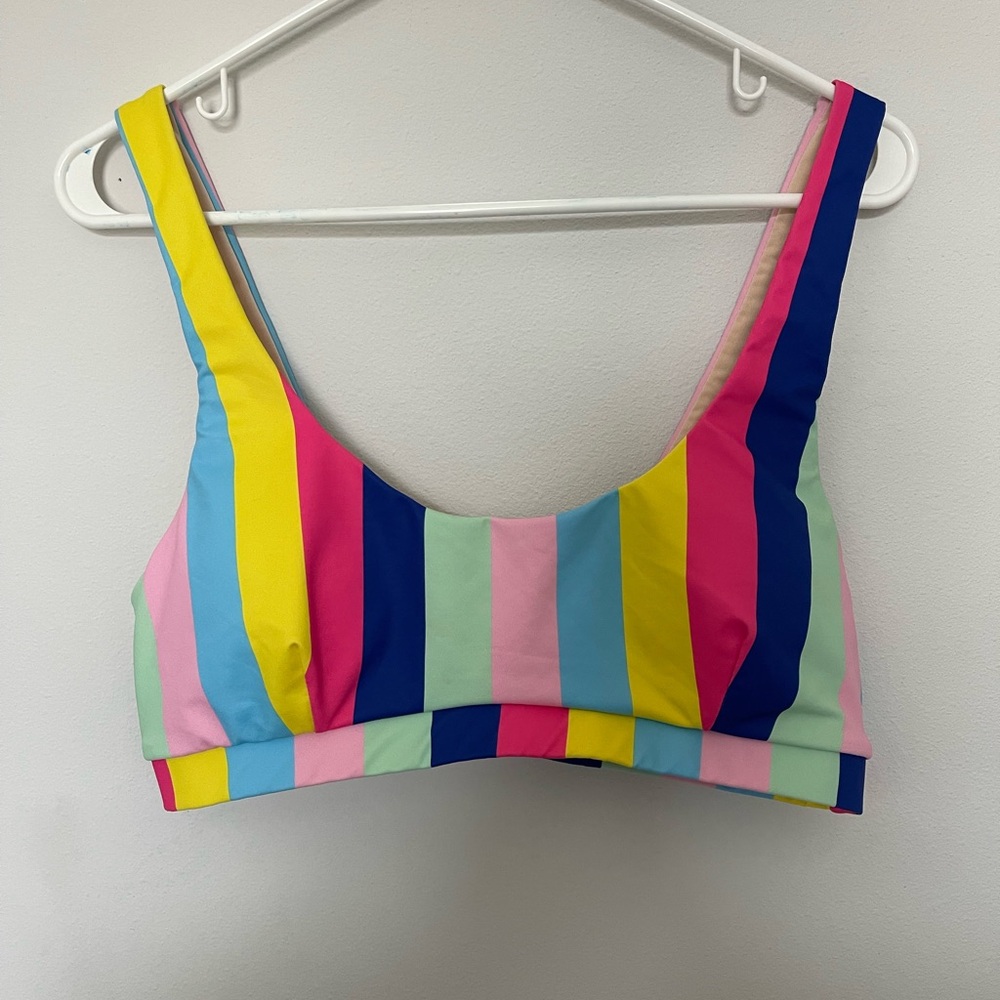 Colorful Striped Crop Top